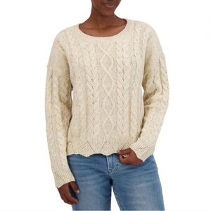 Lucky Brand Women's Cable Knit Sweater Size XL